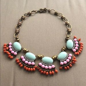 Enamel and Rhinestone Statement Necklace